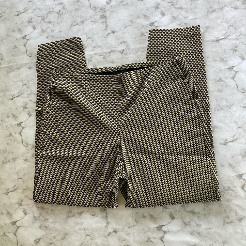 Rafaella comfort Tan Patterned Pants